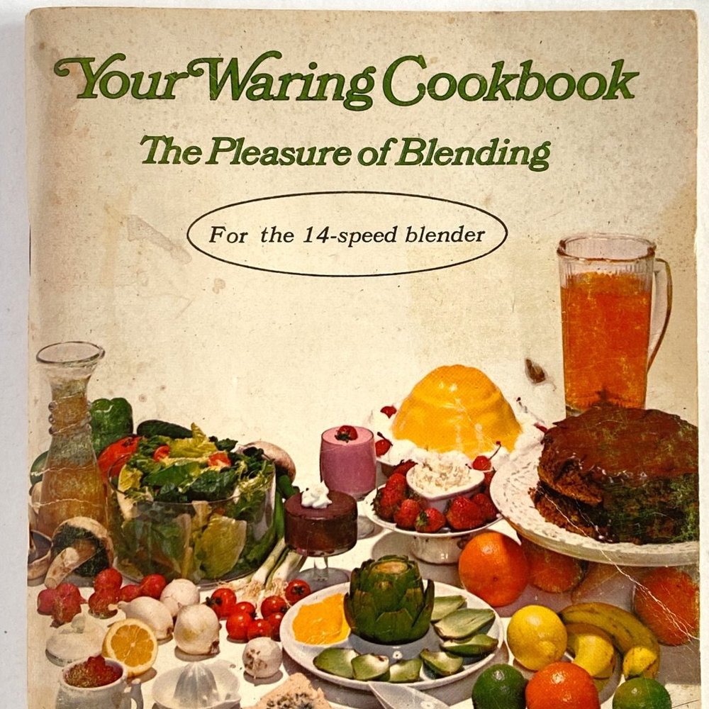1970 Waring 14 Speed Blender Manual and Recipes Vintage Cookbook